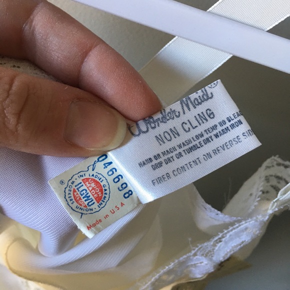 VINTAGE union made wonder maid slip new with tags - Picture 4 of 6